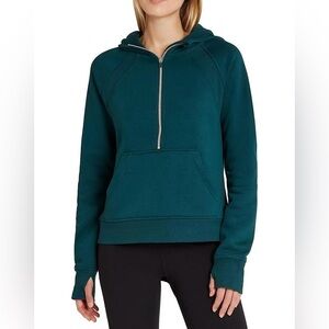 Dark Green Half-Zip Danskin hoodie, size medium